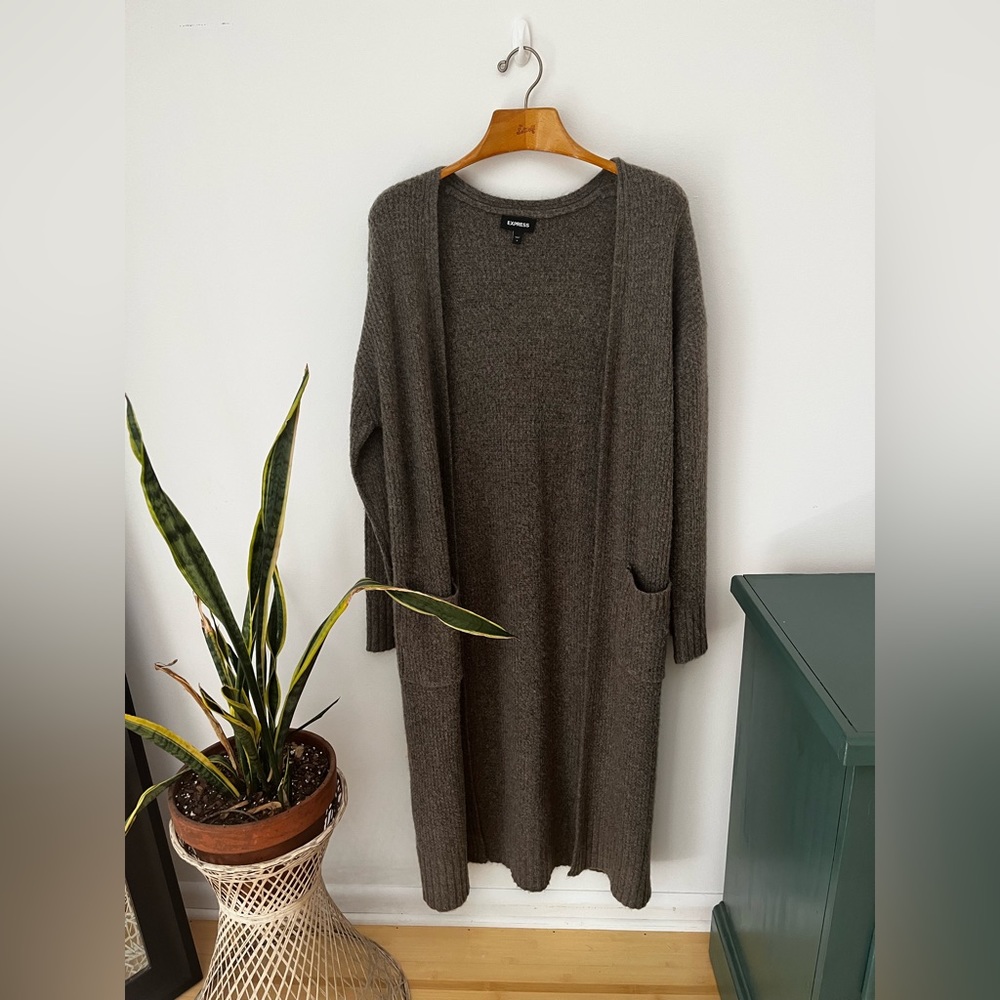Express Size M Duster Knit Cardigan